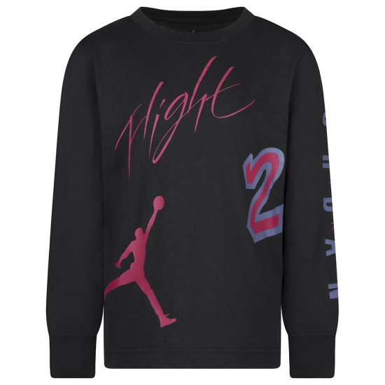Jordan Παιδική μακρυμάνικη μπλούζα JDB All Over Retro L/S Tee Jordan Παιδική μακρυμάνικη μπλούζα JDB All Over Retro L/S Tee